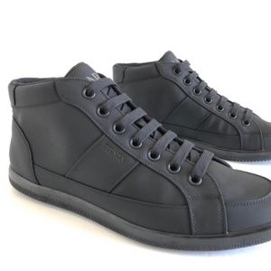 Prada Nylon High-Top Sneaker